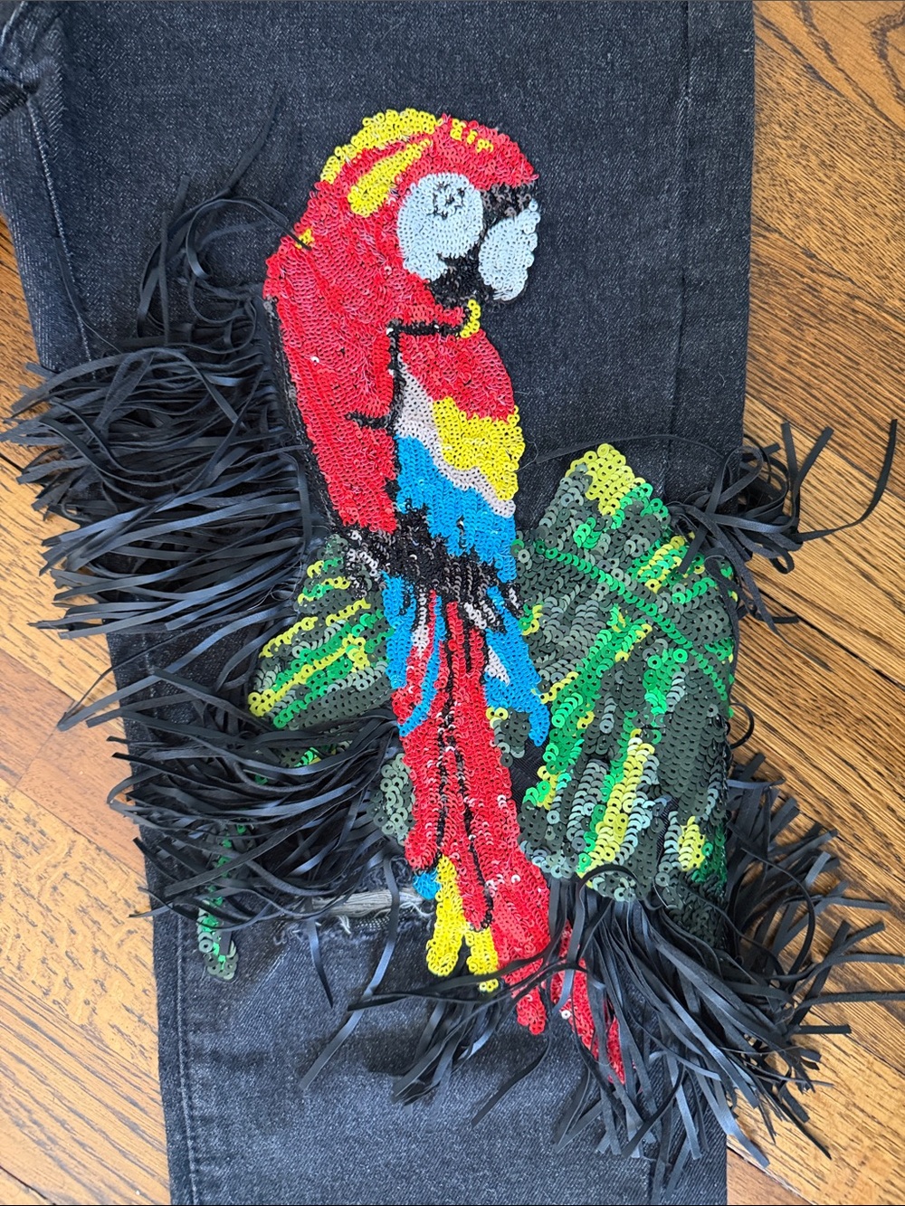 Fancy appliqué jeans